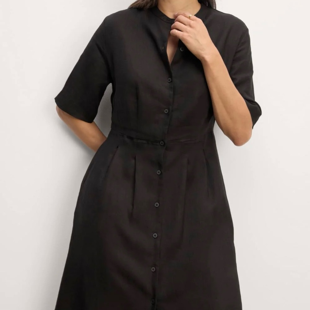 Everlane Classic Black Midi Dress - Picture 3 of 13